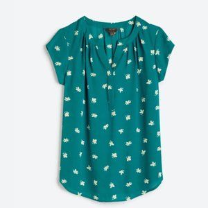 41 Hawthorn Hope Split Neck Blouse - Teal